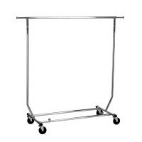 Rolling Portable Clothing Rack Garment Rack